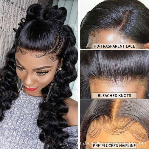 Mink Loose Deep Wave Brazilian Virgin Human Cuticle Aligned Hair 4x4 5x5 Lace Closure Wig Full Hd Lace Front Wig For Black Women